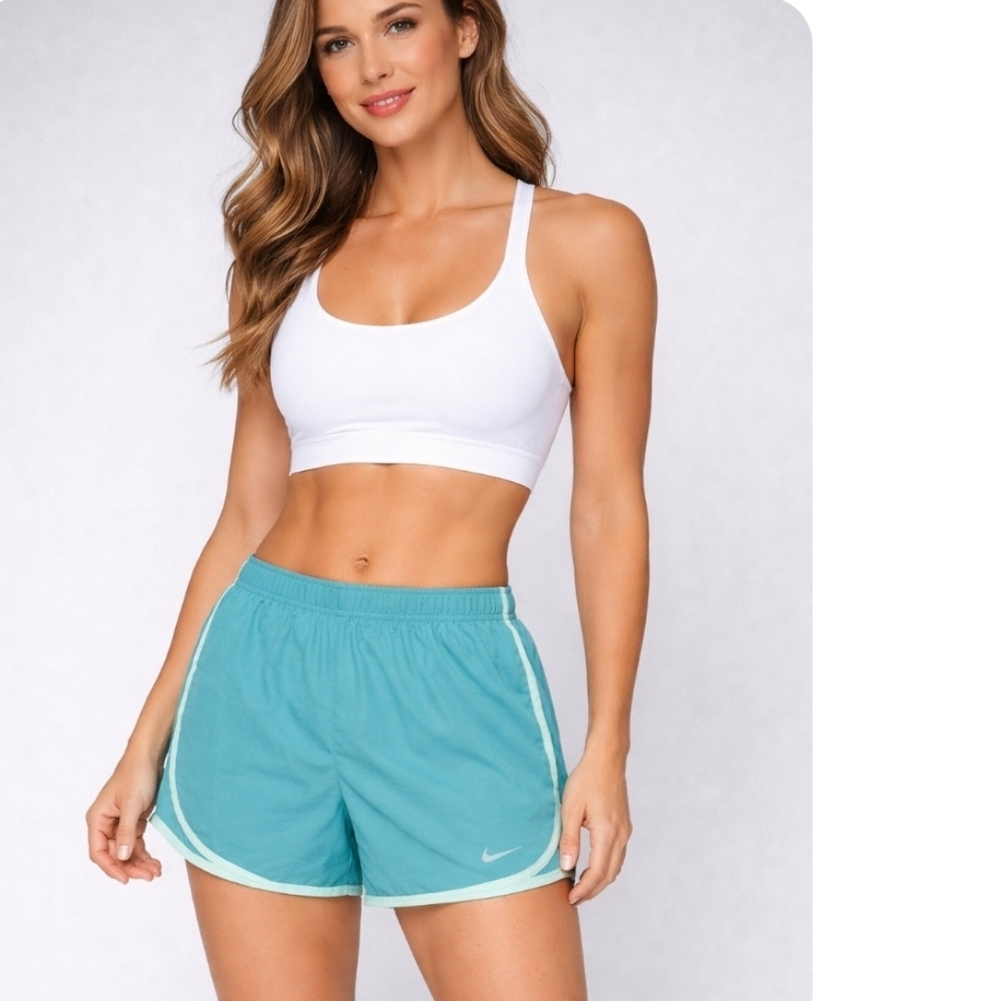 Nike Dri-FIT Teal Running Shorts Women’s Small Elastic Waist Athletic NWT
